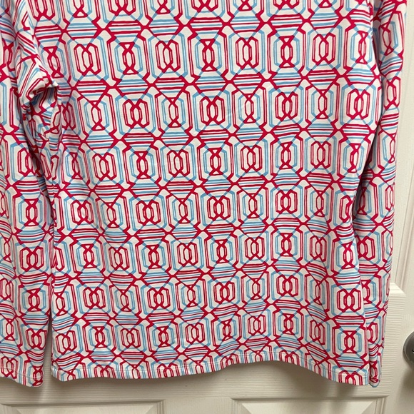 J. McLaughlin Geometric Pattern Longsleeve Top - Picture 9 of 10